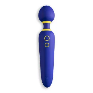 ROMP Flip Silicone Wand Massager Blue