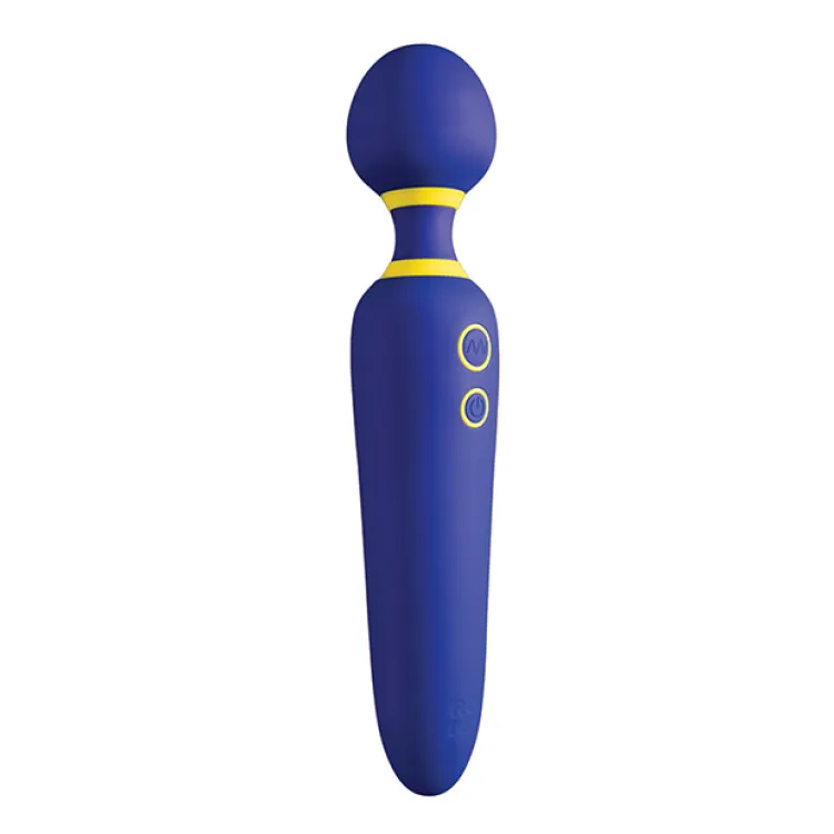 ROMP Flip Silicone Wand Massager Blue ROMP Flip Silicone Wand Massager Blue