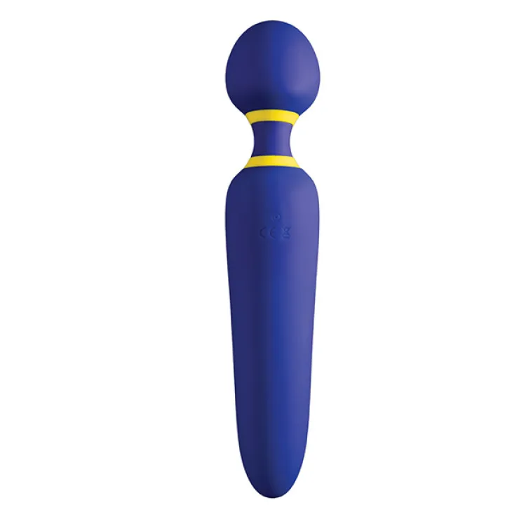 ROMP Flip Silicone Wand Massager Blue ROMP Flip Silicone Wand Massager Blue