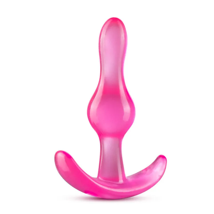 Anal Curvy Butt Plug Pink Anal Curvy Butt Plug Pink