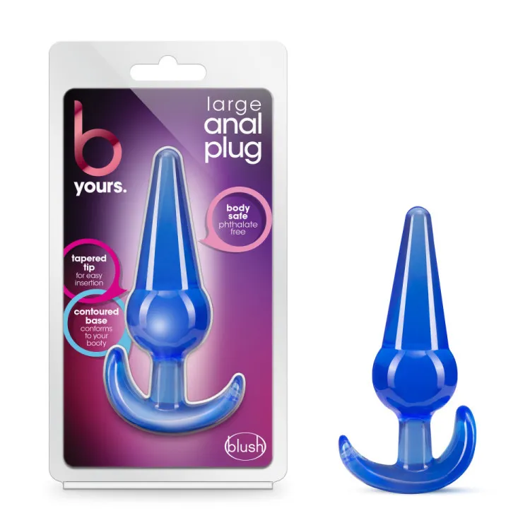 Anal Butt Plug Large Blue Anal Butt Plug Large Blue