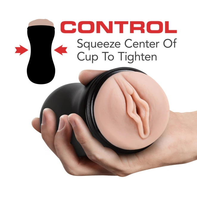 Soft & Wet Self-Lubricating Vagina Stroker with Pleasure Ridges & Orbs