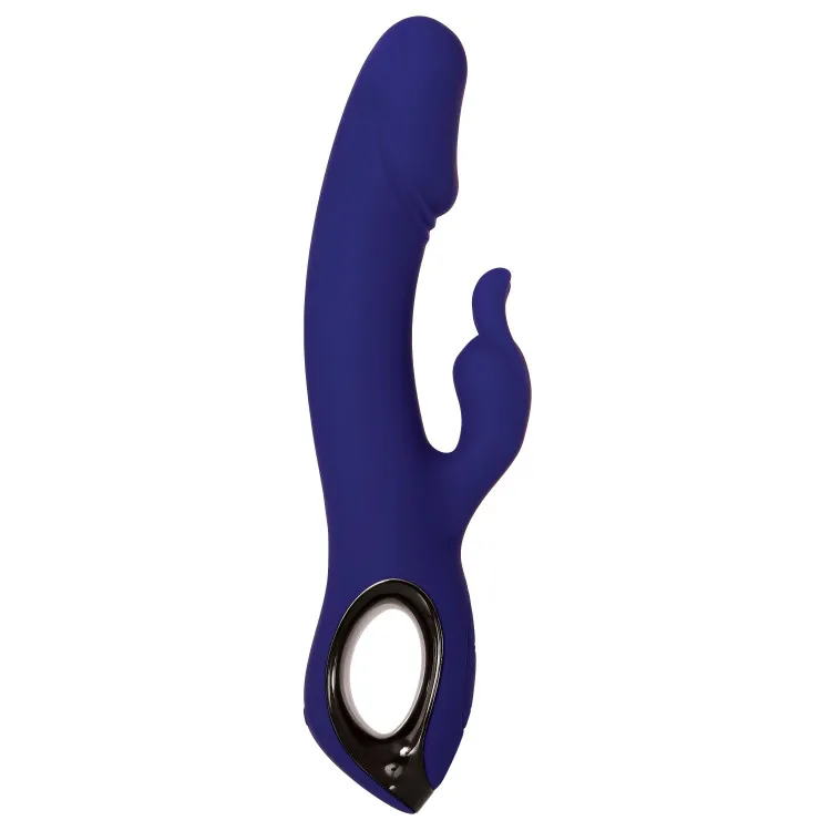 Bunny Buddy Silicone Dual Vibrator with Ring Handle Bunny Buddy Silicone Dual Vibrator with Ring Handle