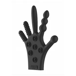 Fist It Silicone Stimulation Glove Black