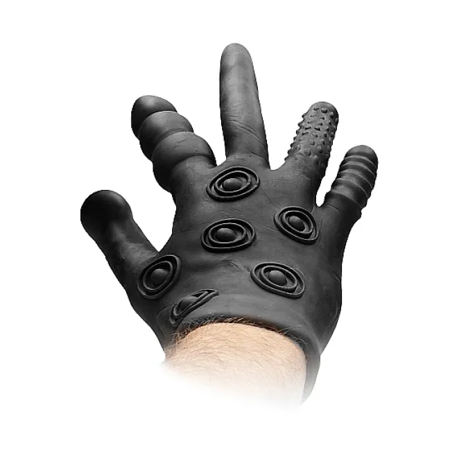 Fist It Silicone Stimulation Glove Black