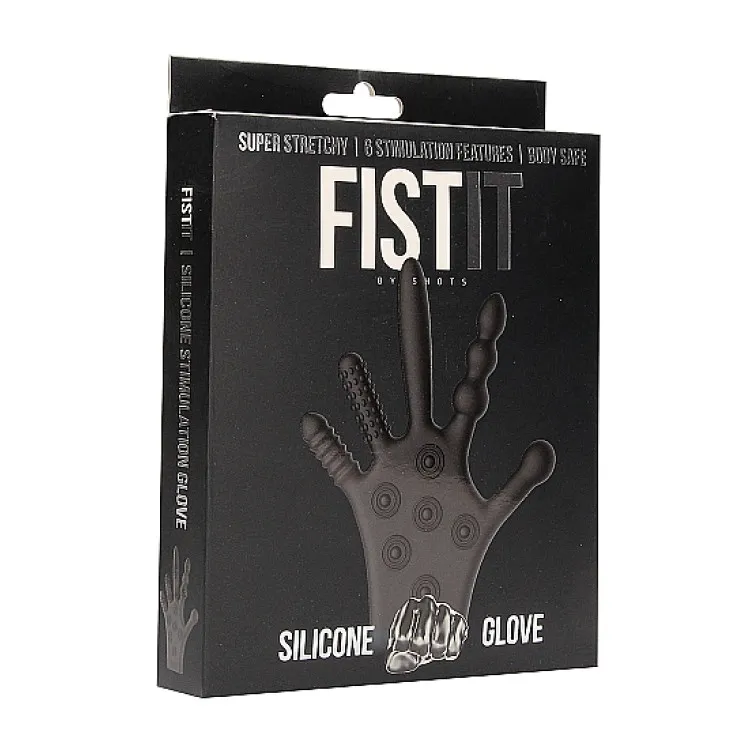 Fist It Silicone Stimulation Glove Black Fist It Silicone Stimulation Glove Black