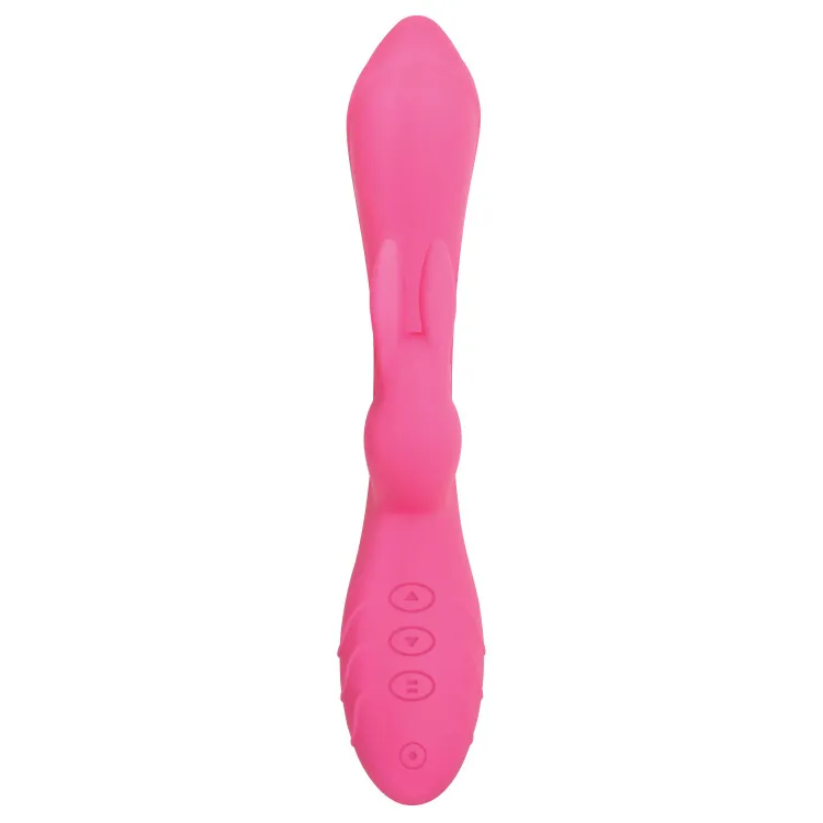Dual Stimulation Silicone Rabbit Vibrator with Bunny Ears Dual Stimulation Silicone Rabbit Vibrator with Bunny Ears