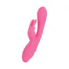 Dual Stimulation Silicone Rabbit Vibrator with Bunny Ears Dual Stimulation Silicone Rabbit Vibrator with Bunny Ears