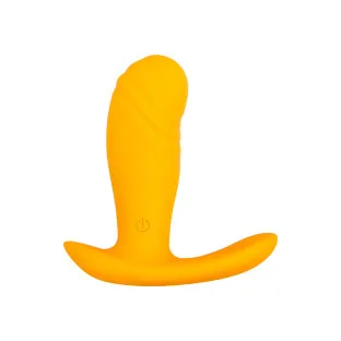 Silicone G-Spot & Prostate Massager with Remote Creamsicle