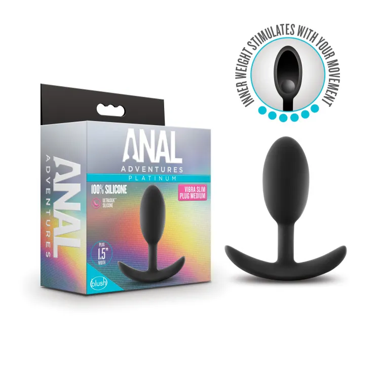 Anal Silicone Weighted Butt Plug Medium