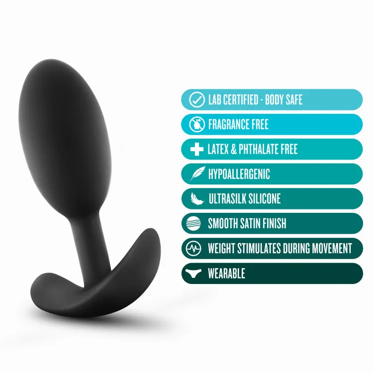 Anal Silicone Weighted Butt Plug Medium