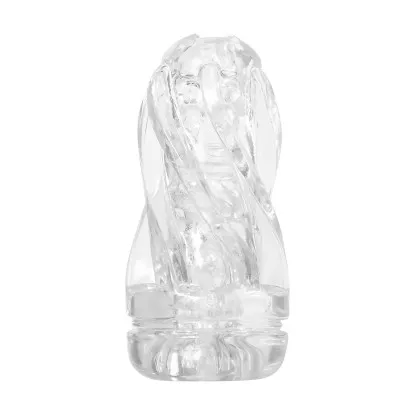 Swirl Stroker Clear Textured See-Through Masturbator