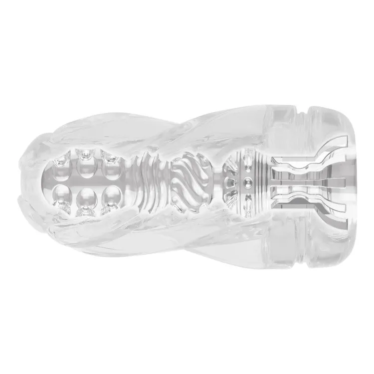 Swirl Stroker Clear Textured See-Through Masturbator Swirl Stroker Clear Textured See-Through Masturbator