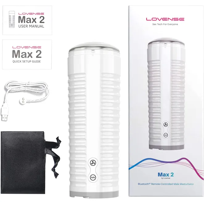 Lovense Max 2 Bluetooth App-Controlled Vibrating and Suction Masturbator