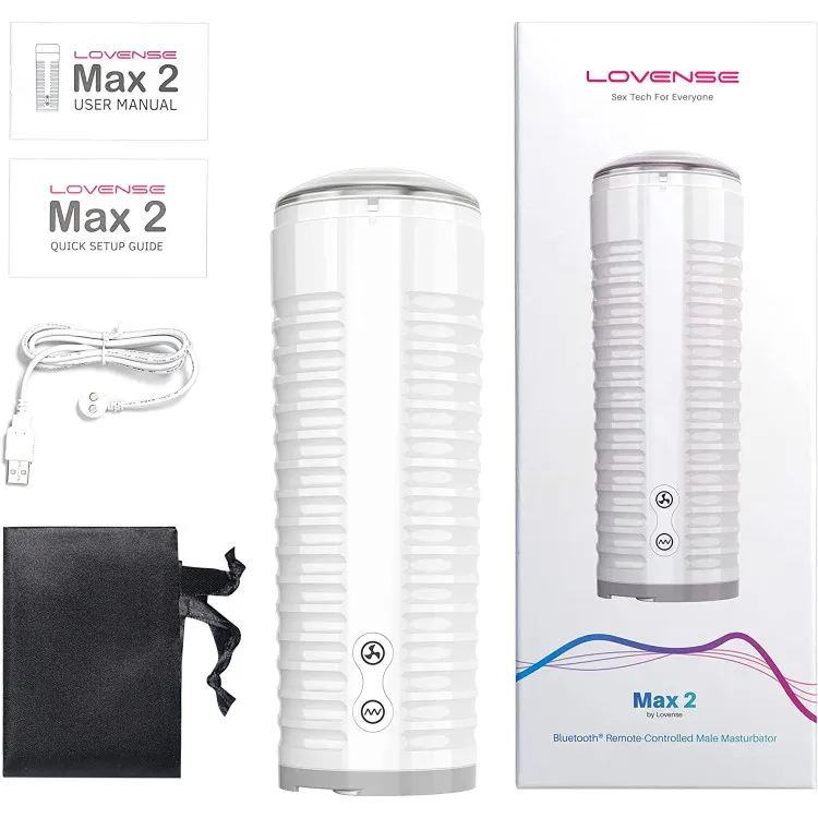 Lovense Max 2 Bluetooth App-Controlled Vibrating and Suction Masturbator Lovense Max 2 Bluetooth App-Controlled Vibrating and Suction Masturbator