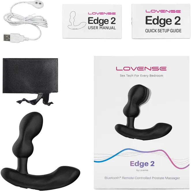 Lovense Edge 2 Bluetooth Remote-Controlled Prostate Massager