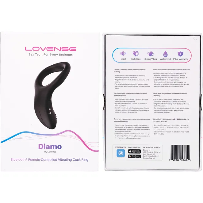 Lovense Diamo Bluetooth Remote-Controlled Vibrating Cockring