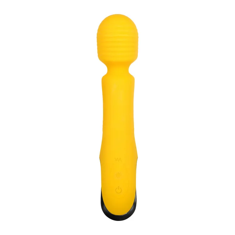 Yellow Silicone Wand Vibrator with Turbo Boost Yellow Silicone Wand Vibrator with Turbo Boost