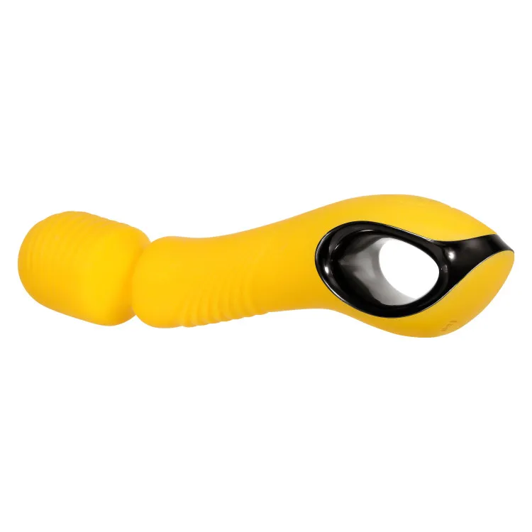 Yellow Silicone Wand Vibrator with Turbo Boost Yellow Silicone Wand Vibrator with Turbo Boost