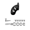 ManCage 20 Adjustable Silicone Chastity Cage Black