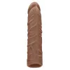 Penis Sleeve Extender Realistic Veiny 7 in. Tan