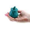 INYA The Kiss Clit Vibrator Dark Teal (78717) by New Sensations Novelties Inc. | Sex Toys | SlipDix.com INYA The Kiss Clit Tongue Vibrator