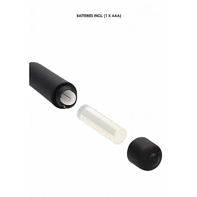 Ouch! Urethral Sounding Extra Long Silicone Vibrating Bullet Plug Black Ouch! Urethral Sounding Extra Long Silicone Vibrating Bullet Plug Black