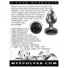 Anal Metal Butt Plug with Black Gem Small Anal Metal Butt Plug with Black Gem Small