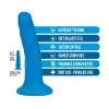 6 Inch Neo Elite Luxe Realistic Silicone Dildo Blue