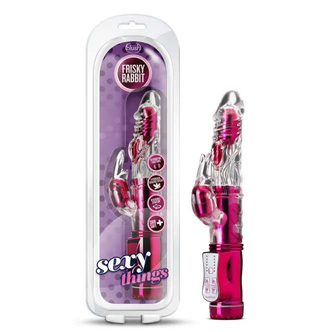 Sexy Things Frisky Rabbit Dual Stimulation Vibrator Pink