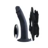 VeDO Diki Vibrating Dildo with Harness Black VeDO Diki Vibrating Dildo with Harness Black