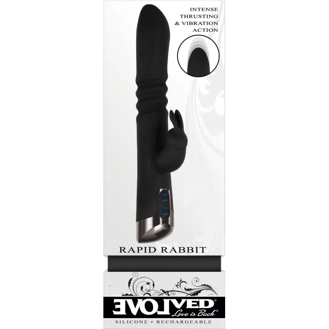 Evolved Rapid Rabbit Rechargeable Thrusting Rabbit Vibrator