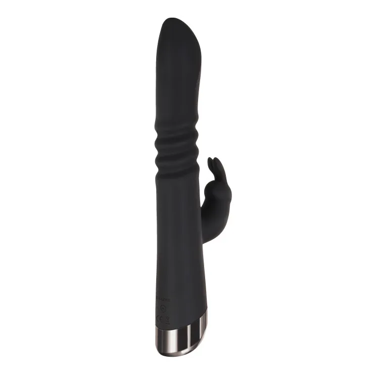 Thrusting Silicone Rabbit Vibrator with Dual Motors Thrusting Silicone Rabbit Vibrator with Dual Motors
