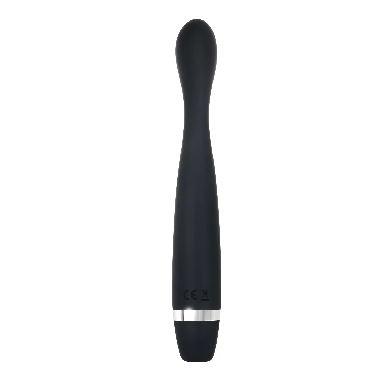 Silicone Slimline G-Spot Vibrator Skinny G Black