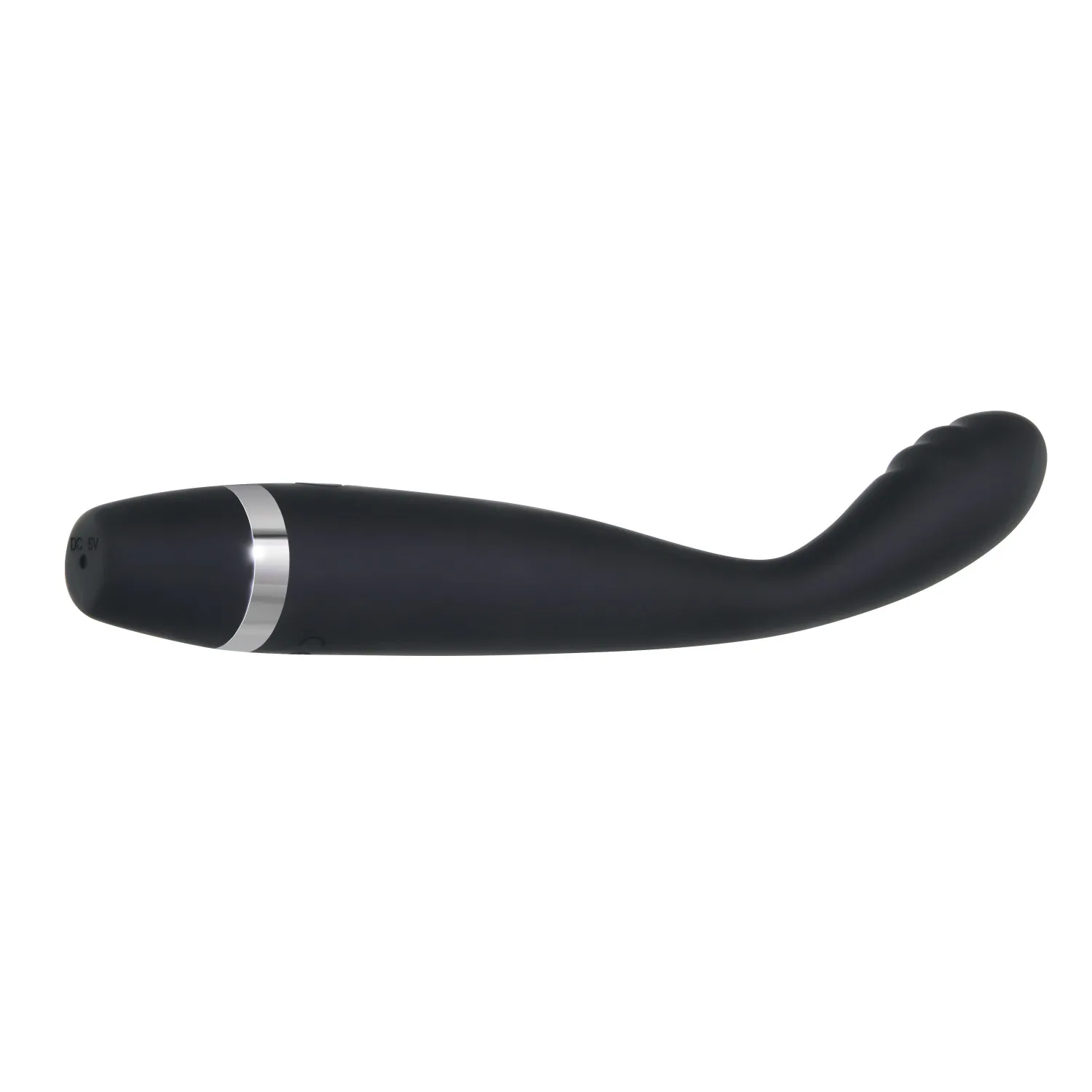 Silicone Slimline G-Spot Vibrator Skinny G Black