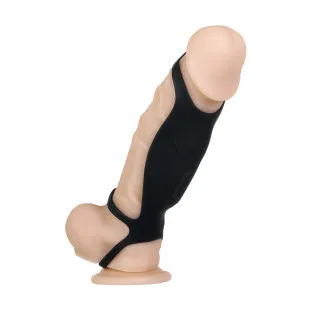 Rocketeer Triple-Ring Vibrating Silicone Penis Sheath