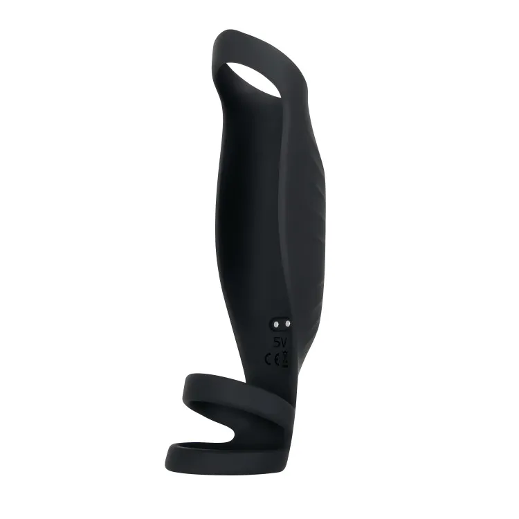 Rocketeer Triple-Ring Vibrating Silicone Penis Sheath