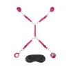 Lux Fetish 7-Piece Bed Spreader Playful Restraint System Hot Pink Lux Fetish 7-Piece Bed Spreader Playful Restraint System Hot Pink
