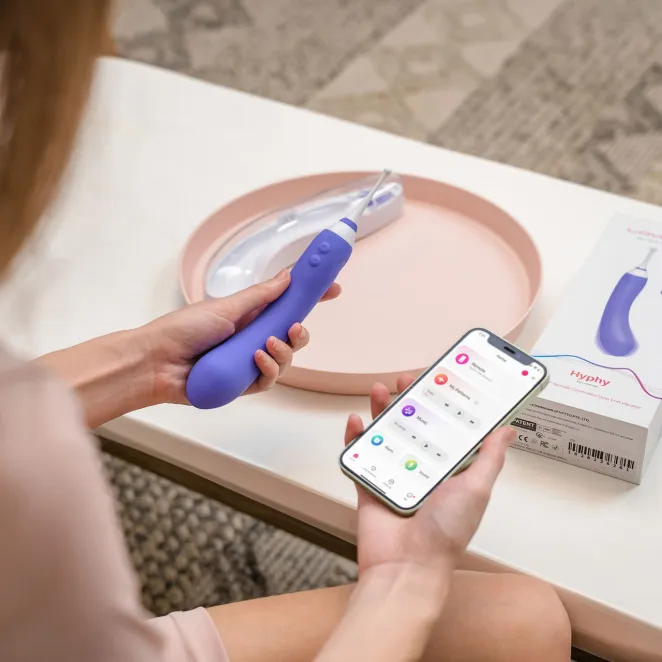 Lovense Hyphy Bluetooth Dual-Ended G-Spot Vibrator & Clitoral Stimulator