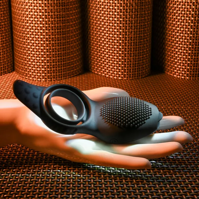 Mr. Flicker Remote-Controlled Flicking Tongue Vibrating Cock Ring