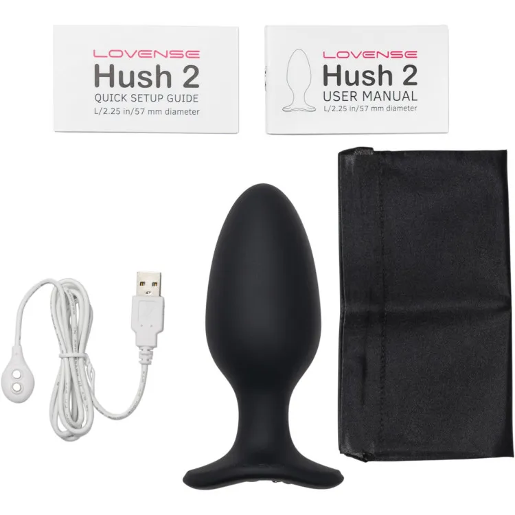 Lovense Hush 2 Bluetooth Remote-Controlled Vibrating Butt Plug L 2.25 in. Lovense Hush 2 Bluetooth Remote-Controlled Vibrating Butt Plug L 2.25 in.