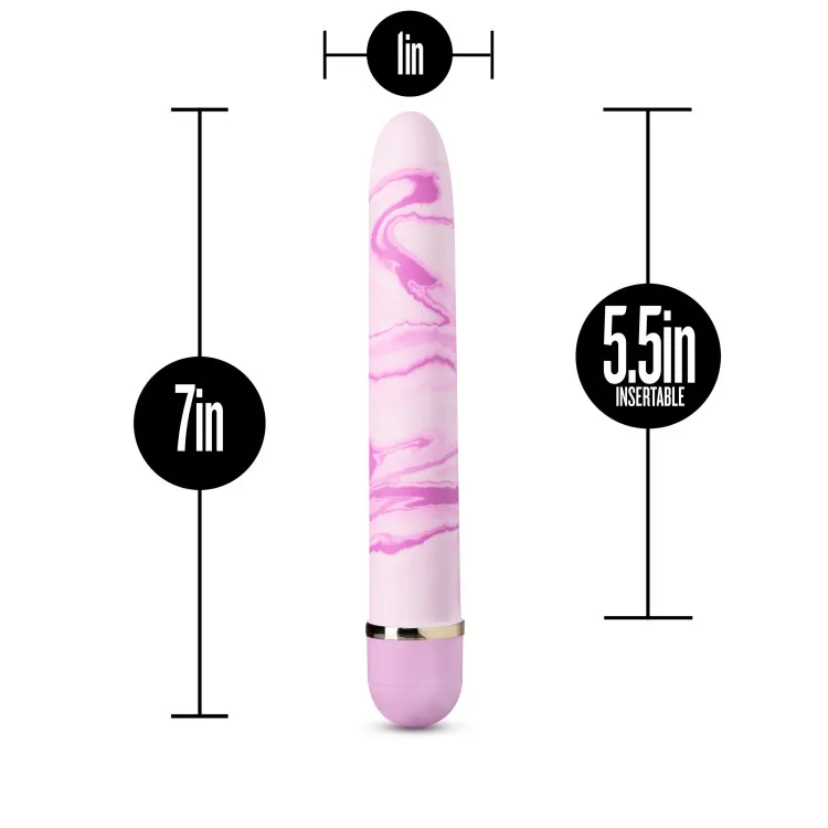 7" Strawberry Fields Multi-Speed Slimline Vibrator 7" Strawberry Fields Multi-Speed Slimline Vibrator