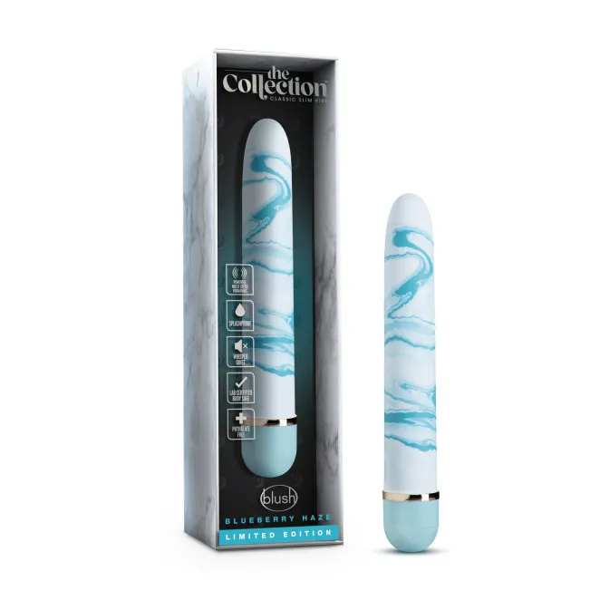 7 in. Blueberry Haze Multi-Speed Slimline Vibrator