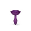 Anal Open Roses Silicone Butt Plug Purple Small Anal Open Roses Silicone Butt Plug Purple Small