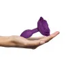Anal Open Roses Silicone Butt Plug Purple Small Anal Open Roses Silicone Butt Plug Purple Small