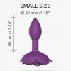 Anal Open Roses Silicone Butt Plug Purple Small Anal Open Roses Silicone Butt Plug Purple Small
