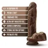 9 in. Realistic Triple Density Posable Dildo with Balls Brown 9 in. Realistic Triple Density Posable Dildo with Balls Brown