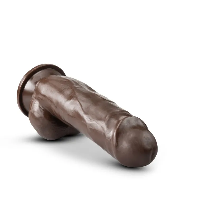 7 in. Realistic Triple Density Posable Dildo with Balls Brown 7 in. Realistic Triple Density Posable Dildo with Balls Brown