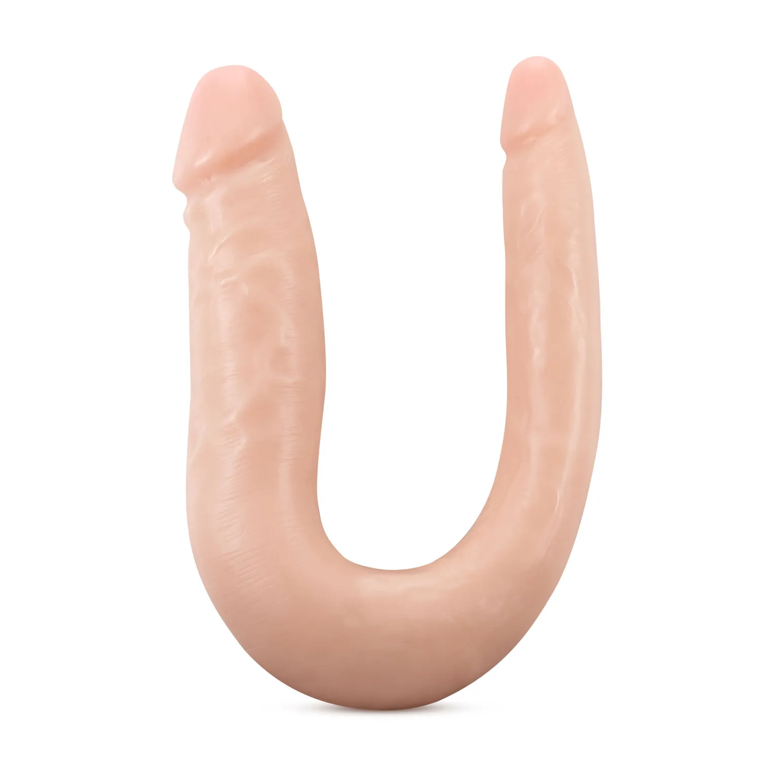 12 in. Realistic Dual-Ended Silicone Dildo Beige