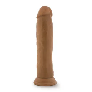 9 in. Realistic Posable Silicone Dildo Tan
